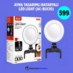 AYNA TASARIMLI BATARYALI LED LİGHT (AC-BLV20)