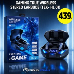 GAMING TRUE WIRELESS STEREO EARBUDS (TEK- HL 01)