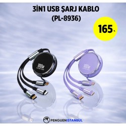 3İN1 USB ŞARJ KABLO (PL-8936)