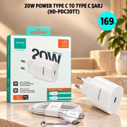 20W POWER TYPE C TO TYPE C ŞARJ (HD-PDC20TT)