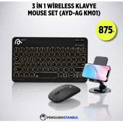 3 İN 1 WİRELESS KLAVYE MOUSE SET (AYD-AG KM01)