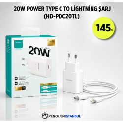 20W POWER TYPE C TO LİGHTNİNG ŞARJ (HD-TC PDC20TL)