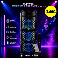 KARAOKELİ  WİRELESS SPEAKER (TR-D31)