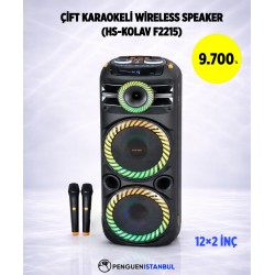 ÇİFT KARAOKELİ WİRELESS SPEAKER (HS-KOLAV F2215)