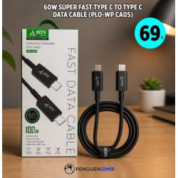 60W SÜPER FAST TYPE C DATA CABLE (PLO-WP CA05)