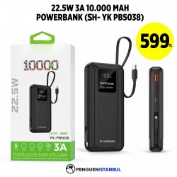 22.5W 3A 10.000 MAH POWERBANK (SH-YK PB5038)