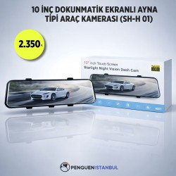 10 İNÇ DOKUNMATİK EKRANLI AYNA TİPİ ARAÇ KAMERASI (SH-H 01)