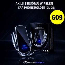 AKILLI SENSÖRLÜ WİRELESS CAR PHONE HOLDER (GL-Q3)