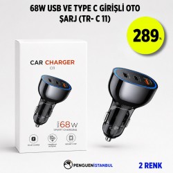 68W USB VE TYPE C GİRİŞLİ OTO ŞARJ (TR-C 11)