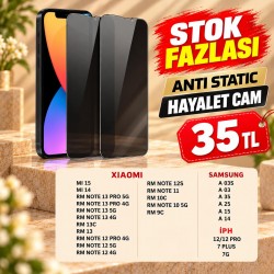 STOK FAZLASI ANTİ STATİC HAYALET CAM 