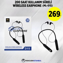 200 SAAT KULLANIMLI SÜRELİ WİRELESS EARPHONE (ML-D15)