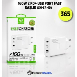 160W 2PD + USB PORT FAST BAŞLIK (SH-SR 40)