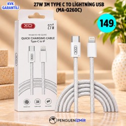 27W TYPE C TO LİGHTNİNG USB (MA-Q260C)