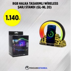 RGB HALKA TASARIMLI WİRELESS ŞARJ STANDI (GL-NL 20)