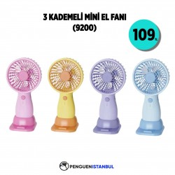 3 KADEMELİ MİNİ  EL FANI  (9200)