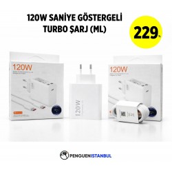 120W SANİYE GÖSRTERGELİ TURBO ŞARJ (ML)