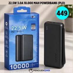 22.5W 3.0A 10.000 MAH POWERBANK (PLO)