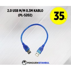 2.0  USB M/M 0.3M KABLO (PL-5202)