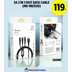 3A 3 İN 1FAST DATA CABLE (MD-MD3120)