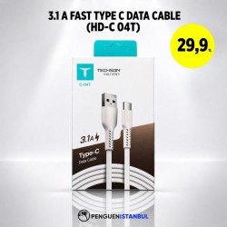 3.1A TYPE C HIZLI USB DATA CABLE (HD-C 04T)