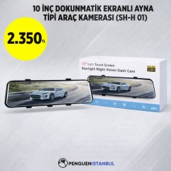 10 İNÇ DOKUNMATİK EKRANLI AYNA TİPİ ARAÇ KAMERASI (SH-H 01)