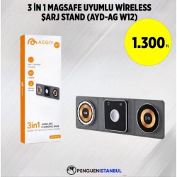 3 İN 1 MAGSAFE UYUMLU WİRELESS ŞARJ STAND (AYD-AG W12)