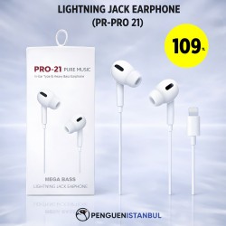 LİGHTNİNG JACK EARPHONE (PR-PRO 21)