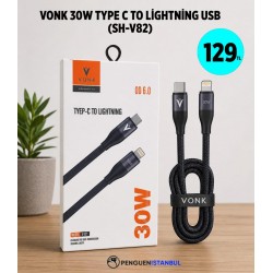 VONK 30W TYPE C TO LİGHTNİNG USB (SH-V82)