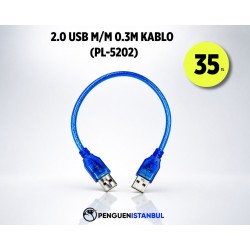 2.0  USB M/M 0.3M KABLO (PL-5202)