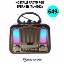 NOSTALJİ RADYO RGB SPEAKER (PL-4702)