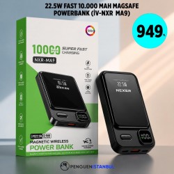 22.5W FAST 10.000 MAH MAGSAFE POWERBANK (İV-NXR MA9)
