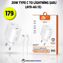 20W TYPE C TO LİGHTNİNG ŞARJ (AYD-AG 13)