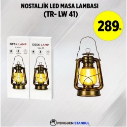 NOSTALJİK LED MASA LAMBASI (TR-LW 41)