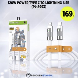 120W POWER TYPE C TO LİGHTNİNG USB (PL-8993)