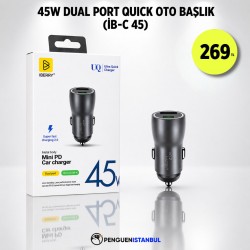 45W DUAL PORT QUİCK OTO BAŞLIK (İB-C 45)