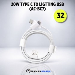 20W TYPE C TO LİGHTNİNG USB (AC-BC7)