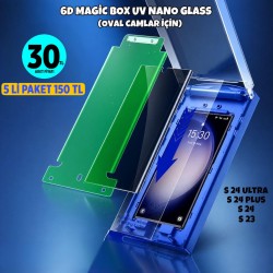 6D MAGİC BOX UV NANO GLASS (OVAL CAMLAR İÇİN ) (5 Lİ PAKET)