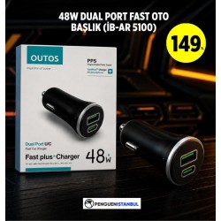 48W DUAL PORT FAST OTO BAŞLIK (İB-AR 5100)