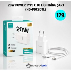 20W POWER TYPE C TO LİGHTNİNG ŞARJ (HD-PDC20TL)