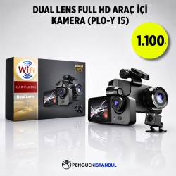 DUAL LENS FULL HD ARAÇ İÇİ KAMERA (PLO-Y 15)