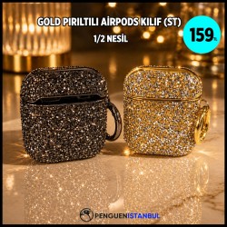 GOLD PIRILTILI AİRPODS KILIF (ST)