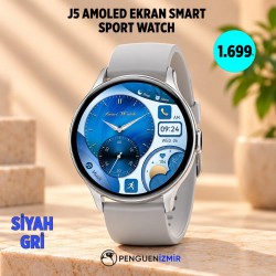 J5 AMOLED EKRAN SMART SPORT WATCH