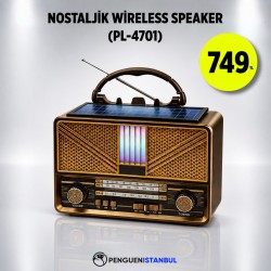 NOSTALJİK WİRELESS SPEAKER (PL-4701)