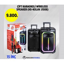 ÇİFT KARAOKELİ WİRELESS SPEAKER (HS-KOLAV J1508)
