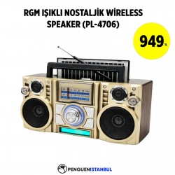 RGM IŞIKLI NOSTALJİK WİRELESS SPEAKER (PL-4706)
