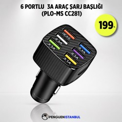 6 PORTLU 3A ARAÇ ŞARJ BAŞLIĞI (PLO-MS CC281)