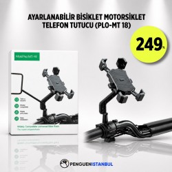 AYARLANABİLİR BİSİKLET MOTORSİKLET TELEFON TUTUCU (PLO-MT 18)