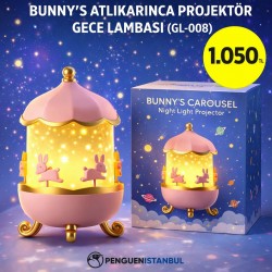 BUNNY'S ATLIKARINCA PROJEKTÖR GECE LAMBASI (GL-008)