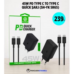 45W PD TYPE C TO TYPE C QUİCK ŞARJ (SH-YK SR65)