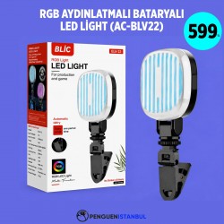 RGB AYDINLATMALI BATARYALI LED LİGHT (AC-BLV22)
